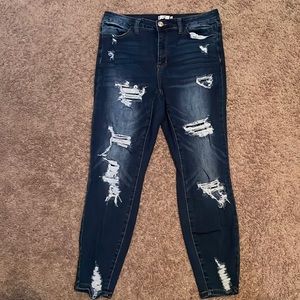 Ripped Jeans..Rue21/Size 14 (Rue+..plus size)